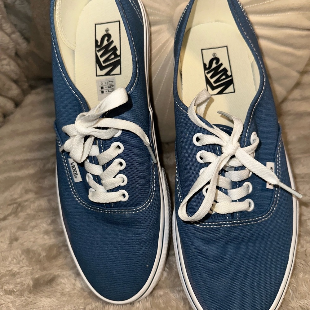 Vans Classic Blue and White Sneakers